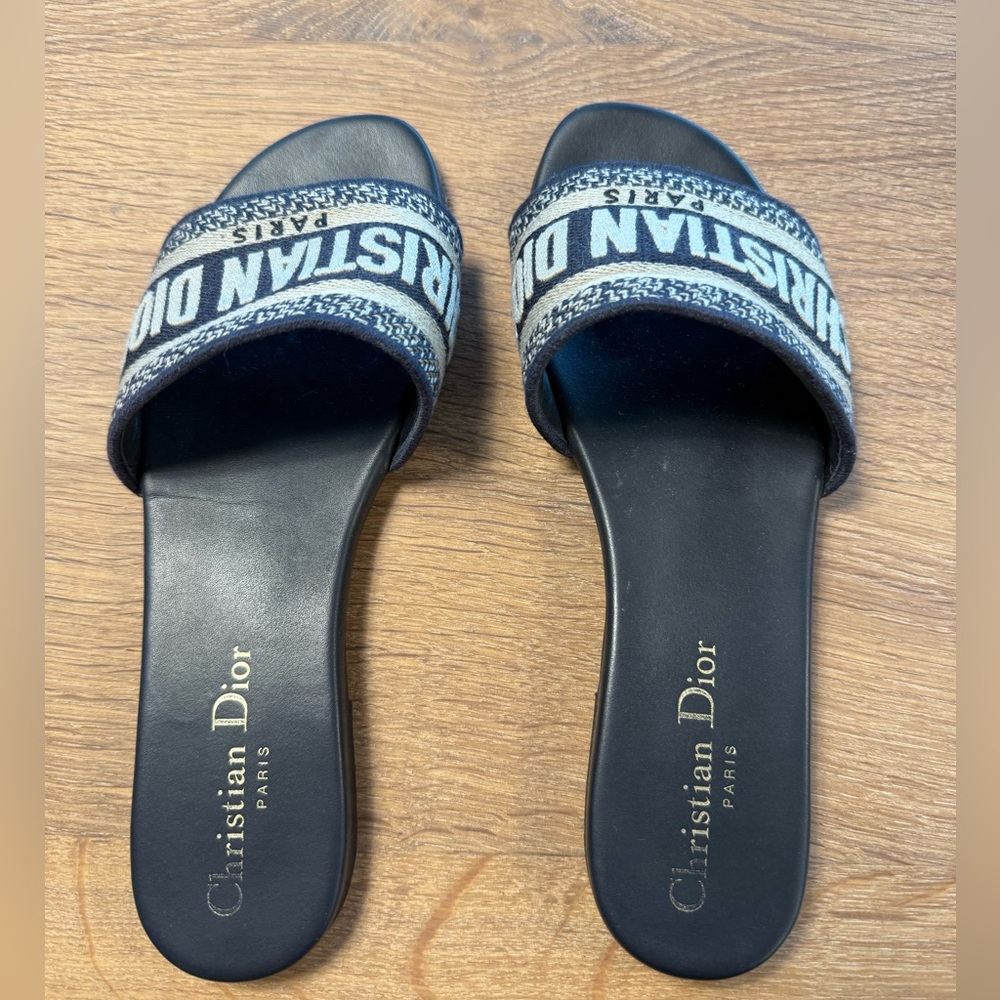 Dior Black and Cream Sandals